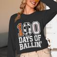 Baseball Soccer Basketball 100 Days Of School Unisex Long Sleeve T-Shirt Baseball Soccer Basketball 100 Days Of School Unisex Long Sleeve T-Shirt