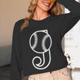 Baseball Sport Player Monogram Cool Initial Letter J Unisex Long Sleeve T-Shirt