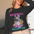 Baseball Is My Valentine Ice Cream Drip Crossed Bats Sport Unisex Long Sleeve T-Shirt Baseball Is My Valentine Ice Cream Drip Crossed Bats Sport Unisex Long Sleeve T-Shirt