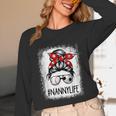 Bleached Nanny Life Soccer Messy Bun Baseball Game Day Unisex Long Sleeve T-Shirt Bleached Nanny Life Soccer Messy Bun Baseball Game Day Unisex Long Sleeve T-Shirt