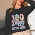Boys Kids 100 Drippy Days Of School Baseball Drip Ice Cream Unisex Long Sleeve T-Shirt Boys Kids 100 Drippy Days Of School Baseball Drip Ice Cream Unisex Long Sleeve T-Shirt