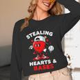 Boys Valentines Baseball Drip Icecream Stealing Hearts Kids Unisex Long Sleeve T-Shirt Boys Valentines Baseball Drip Icecream Stealing Hearts Kids Unisex Long Sleeve T-Shirt