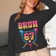 Bruh Baseball Ice Cream Drip Number 67 Player 67th Birthday Unisex Long Sleeve T-Shirt Bruh Baseball Ice Cream Drip Number 67 Player 67th Birthday Unisex Long Sleeve T-Shirt