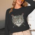 Camo 100 Days Of School Baseball Home Plate Drip Boy Kids Unisex Long Sleeve T-Shirt