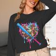 Camo Baseball Heart Drip Valentine Baseball Icecream Boys Unisex Long Sleeve T-Shirt Camo Baseball Heart Drip Valentine Baseball Icecream Boys Unisex Long Sleeve T-Shirt