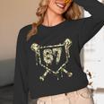 Camo Baseball Ice Cream Drip Number 67 Player 67th Birthday Unisex Long Sleeve T-Shirt