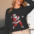 Christmas Baseball Player Santa Xmas Boys Men Toddler Unisex Long Sleeve T-Shirt