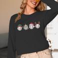 Christmas Baseball Player X-Mas Balls Unisex Long Sleeve T-Shirt
