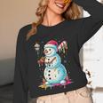 Christmas Baseball Snowman Drip For Boys Men Girls Women Unisex Long Sleeve T-Shirt