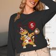 Dabbing Cool Cat Baseball 5th Birthday Unisex Long Sleeve T-Shirt Dabbing Cool Cat Baseball 5th Birthday Unisex Long Sleeve T-Shirt