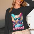Drip Happens Baseball Ice Cream Bat And Ball With Sunglasses Unisex Long Sleeve T-Shirt Drip Happens Baseball Ice Cream Bat And Ball With Sunglasses Unisex Long Sleeve T-Shirt