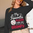 My Favorite Player Calls Me Grampy Baseball Grampy Unisex Long Sleeve T-Shirt My Favorite Player Calls Me Grampy Baseball Grampy Unisex Long Sleeve T-Shirt
