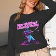 Your Girlfriend Likes My Swing Baseball Quote Boys Men Unisex Long Sleeve T-Shirt