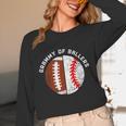 Grammy Of Ballers Football Baseball Grandma Grammy Unisex Long Sleeve T-Shirt
