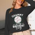 Grammy Of The Birthday Boy Baseball Player Birthday Unisex Long Sleeve T-Shirt Grammy Of The Birthday Boy Baseball Player Birthday Unisex Long Sleeve T-Shirt