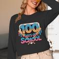 Happy 100 Days Of School Baseball Drip For Kids Teachers Unisex Long Sleeve T-Shirt