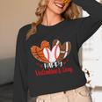 Happy Valentines Day Shirt Boys Basketball Baseball Football Unisex Long Sleeve T-Shirt