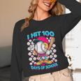 I Hit 100 Days Of School Baseball Ice Cream Drip Unisex Long Sleeve T-Shirt I Hit 100 Days Of School Baseball Ice Cream Drip Unisex Long Sleeve T-Shirt
