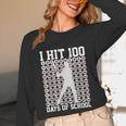 I Hit 100 Days Of School Boys Kids 100th Day Balls Baseball Unisex Long Sleeve T-Shirt I Hit 100 Days Of School Boys Kids 100th Day Balls Baseball Unisex Long Sleeve T-Shirt