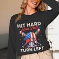 Hit Hard Run Fast Turn Left Baseball Cream Drip Crossed Bats Unisex Long Sleeve T-Shirt Hit Hard Run Fast Turn Left Baseball Cream Drip Crossed Bats Unisex Long Sleeve T-Shirt