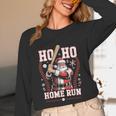 Ho Ho Home Run Baseball Christmas Holiday Sports Santa Unisex Long Sleeve T-Shirt Ho Ho Home Run Baseball Christmas Holiday Sports Santa Unisex Long Sleeve T-Shirt