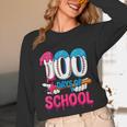 HUGvyn 100 Days Of School Baseball Ice Cream Teacher Student Unisex Long Sleeve T-Shirt HUGvyn 100 Days Of School Baseball Ice Cream Teacher Student Unisex Long Sleeve T-Shirt