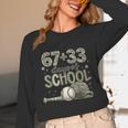 HUGvyn 6733 Days Of School Baseball 100 Days Camo Cap Boys Unisex Long Sleeve T-Shirt