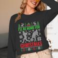 I'Ll Be Home For Christmas Baseball Xmas Unisex Long Sleeve T-Shirt I'Ll Be Home For Christmas Baseball Xmas Unisex Long Sleeve T-Shirt
