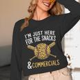 I'm Just Here For The Snacks And Commercials Baseball Unisex Long Sleeve T-Shirt I'm Just Here For The Snacks And Commercials Baseball Unisex Long Sleeve T-Shirt