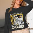 Jackson Chourio Milwaukee MLB Baseball Player MLBJCH203M Unisex Long Sleeve T-Shirt Jackson Chourio Milwaukee MLB Baseball Player MLBJCH203M Unisex Long Sleeve T-Shirt