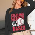 Kids Stealing Hearts Like I Steal Bases Cute Baseball Boys Unisex Long Sleeve T-Shirt Kids Stealing Hearts Like I Steal Bases Cute Baseball Boys Unisex Long Sleeve T-Shirt