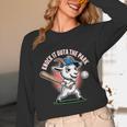 Knock It Outa The Park Baseball Goat Home Run Unisex Long Sleeve T-Shirt Knock It Outa The Park Baseball Goat Home Run Unisex Long Sleeve T-Shirt