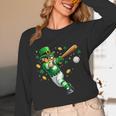 Leprechaun Play Baseball St Patrick's Day Men Kid Boys Unisex Long Sleeve T-Shirt Leprechaun Play Baseball St Patrick's Day Men Kid Boys Unisex Long Sleeve T-Shirt