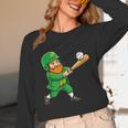 Leprechaun Playing Baseball St Patricks Day Men Boys Kids Unisex Long Sleeve T-Shirt Leprechaun Playing Baseball St Patricks Day Men Boys Kids Unisex Long Sleeve T-Shirt