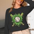 Lucky Shamrock Baseball Gloves Drip St Patrick's Day Boys Unisex Long Sleeve T-Shirt Lucky Shamrock Baseball Gloves Drip St Patrick's Day Boys Unisex Long Sleeve T-Shirt