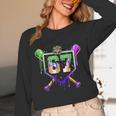 Mardi Gras Baseball Carnival Party Ice Cream Drip Boys Unisex Long Sleeve T-Shirt Mardi Gras Baseball Carnival Party Ice Cream Drip Boys Unisex Long Sleeve T-Shirt