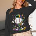 Mardi Gras Ice Cream Drip Baseball Carnival Party Mask Boys Unisex Long Sleeve T-Shirt Mardi Gras Ice Cream Drip Baseball Carnival Party Mask Boys Unisex Long Sleeve T-Shirt