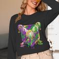 Mardi Gras Ice Cream Drip Baseball Sports For Men Women Kids Unisex Long Sleeve T-Shirt