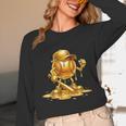 Melting Baseball Mascot Slugger Bat Cap Cartoon Unisex Long Sleeve T-Shirt Melting Baseball Mascot Slugger Bat Cap Cartoon Unisex Long Sleeve T-Shirt