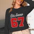 Number 67 Numbered Six Seven Baseball Jersey Style Team 67 Unisex Long Sleeve T-Shirt Number 67 Numbered Six Seven Baseball Jersey Style Team 67 Unisex Long Sleeve T-Shirt