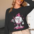 Pink Ribbon Baseball Breast Cancer Awareness Unisex Long Sleeve T-Shirt