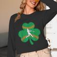 Retro Shamrock Baseball St Patricks Day Men Women Boys Girls Unisex Long Sleeve T-Shirt