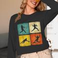 Retro Style Baseball Lover Playing Men Women Kids Baseball Unisex Long Sleeve T-Shirt