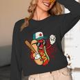 Retro Vintage Baseball Hot Dogs Unisex Long Sleeve T-Shirt Retro Vintage Baseball Hot Dogs Unisex Long Sleeve T-Shirt