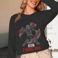 Run I Dare You Baseball Catcher Graphic Players Fans Unisex Long Sleeve T-Shirt Run I Dare You Baseball Catcher Graphic Players Fans Unisex Long Sleeve T-Shirt