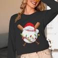 Santa Sports For Men Boys Christmas Baseball Player Unisex Long Sleeve T-Shirt