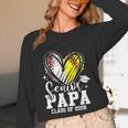 Senior Papa Class Of 2026 Baseball Softball Graduation Heart Unisex Long Sleeve T-Shirt Senior Papa Class Of 2026 Baseball Softball Graduation Heart Unisex Long Sleeve T-Shirt