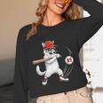Six Seven 67 Baseball Cat Birthday Men Kids Boys Unisex Long Sleeve T-Shirt