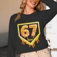 Six Seven 67 Meme Gen Alpha Slang Baseball 101 Unisex Long Sleeve T-Shirt Six Seven 67 Meme Gen Alpha Slang Baseball 101 Unisex Long Sleeve T-Shirt