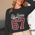 Six Seven Meme Boys Girls Kids 67 Baseball Jersey Unisex Long Sleeve T-Shirt